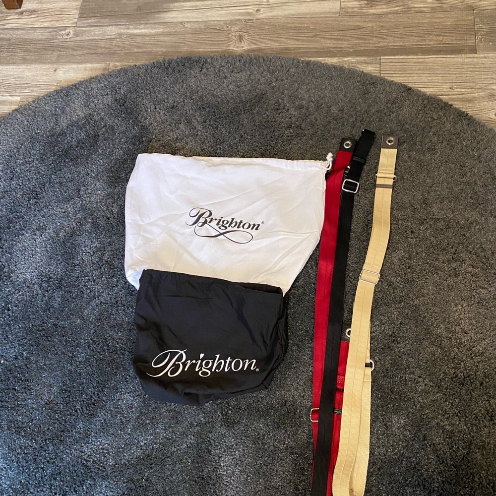 Brighton extra crossbody straps and two dust bags
